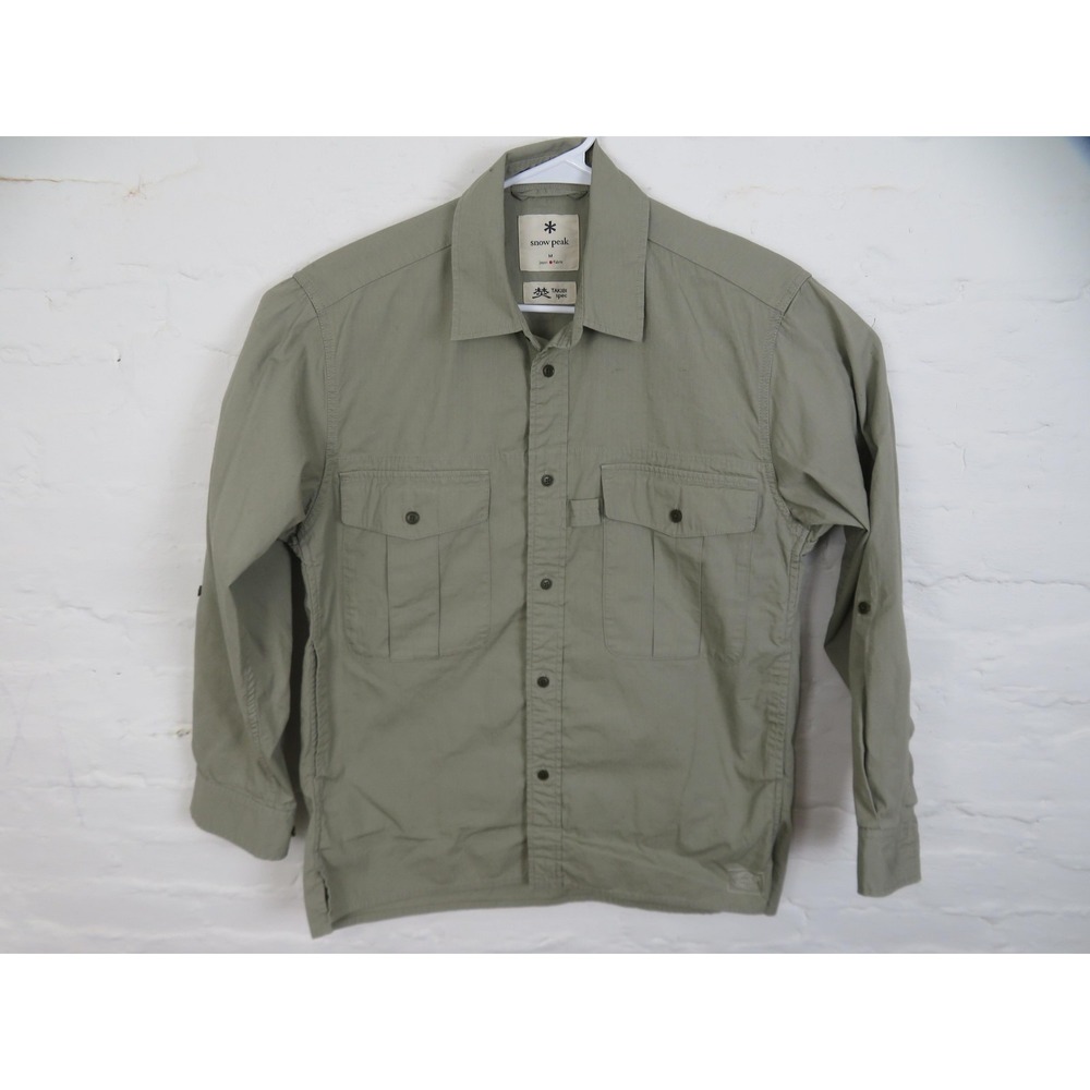 Snow Peak Light Ripstop Shirt Mens Medium Takibi Japan Jacket Shacket Outdoors